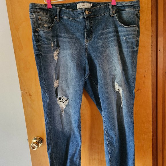 Torrid Boyfriend Jeans Size 22 - Picture 4 of 4